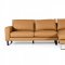 Shine Sectional Sofa in Cognac Leather by VIG