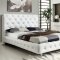 Maria White Bedroom w/Tufted Leatherette Bed & Options