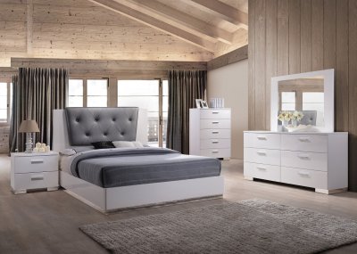 Lorimar II Bedroom 22620 5Pc Set in White by Acme w/Options