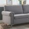 Melvyn Sectional Sofa 52755 in Gray Fabric by Acme w/Options