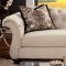 Antoinette Sofa SM2221 in Ivory Fabric w/Options