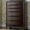 Deep Cappuccino Finish Kids Bedroom w/Storage Chest Bed