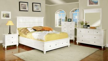 CM7690WH Willow Creek Bedroom in White w/Optional Casegoods [FABS-CM7690WH Willow Creek]