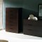 Wenge Matte Finish Latest European Bedroom Set W/Platform Bed