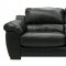 Black Bonded Leather Match Modern Sofa Set w/Options