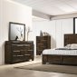 Haley Bedroom Set 5Pc in Brown by Global w/Options