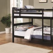 Chapman 460359 Full over Full Bunk Bed in Black by Coaster