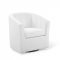 Prospect Swivel Chair Set of 2 in White Velvet by Modway