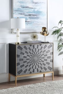 Quilla Console Table AC00200 in Black & Gray by Acme