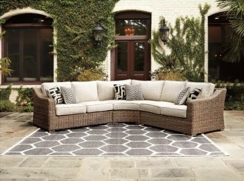 Beachcroft Outdoor Sectional P791 by Ashley [SFAOUT-P791-854 Beachcroft]