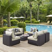 Convene Outdoor Patio Sectional Set 7Pc EEI-2357 by Modway