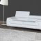 A973 Sofa in White Premium Leather by J&M w/Options