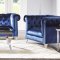 Bleker Sofa 509481 in Blue Velvet by Coaster w/Options