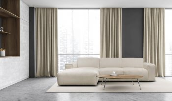 Colette Sectional Sofa in High Grade Fabric by ESF [EFSS-Colette]