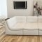 Lego Modular Sectional Sofa 6Pc Set in White Leather by J&M