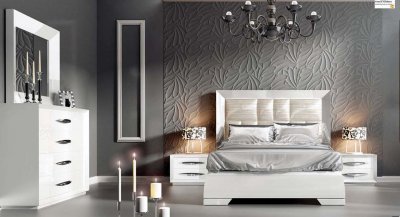 Carmen Bedroom by ESF in White w/Optional Case Goods