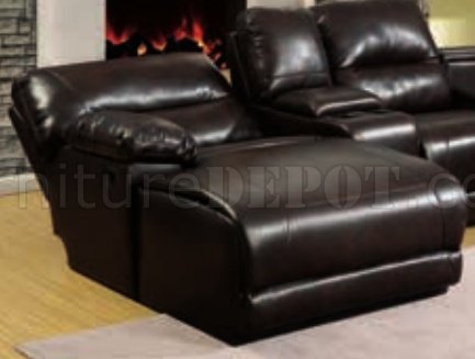 Glasgow Reclining Sectional Sofa CM6822BR in Brown Leatherette