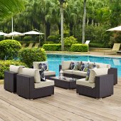 Convene Outdoor Patio Sectional Set 8Pc EEI-2370 by Modway
