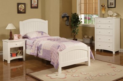 F9049 Kids Twin 3Pc Bedroom Set in White by Boss w/Options