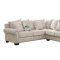 Skyler II Sectional Sofa CM6156 in Ivory Fabric w/Options