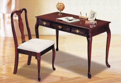 Cherry Finish Traditional Writing Desk w/Chair