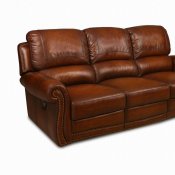 Leather Italia Light Brown Motion Parker Sofa & Loveseat Set