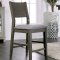 Anton II CM3986PT 5Pc Counter Height Dinette Set in Gray Finish