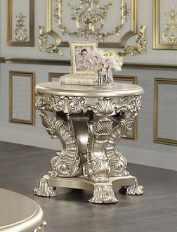 Sorina End Table LV01214 in Antique Gold by Acme