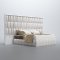 Orion Bedroom in White by ESF w/Optional Carmen White Casegoods