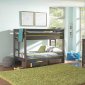 Wrangle Hill 400831 Bunk Bed in Gun Smoke by Coaster w/Options