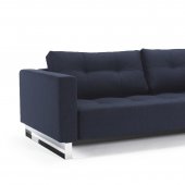 Cassius Deluxe Excess Lounger Sofa Bed in Navy by Innovation