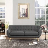 Remark EEI-1633-GRY Sofa in Gray Fabric by Modway w/Options