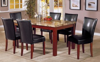 Modern Artistic Dining Furniture W/Genuine Marble Top Table [CRDS-120311-Telegraph]