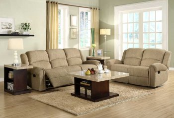 9712BE Esther Motion Sofa in Chenille by Homelegance w/Options [HES-9712BE Esther]