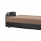 Soho Sofa Bed in Brown Chenille Fabric by Rain w/Optional Items
