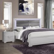 Chalice Bedroom Set 5Pc in Silver by Global w/Options