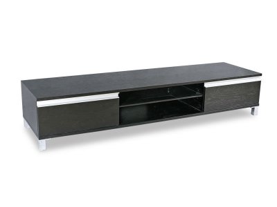 Wenge Finish Contemporary Tv Stand With Storage Cabinets