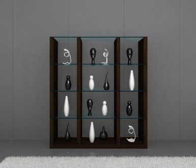 Float Wall Unit in Chocolate High Gloss by J&M