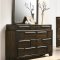 Haley Bedroom Set 5Pc in Brown by Global w/Options