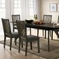 Cherie 7Pc Dining Room Set CM3724T in Gray w/Options