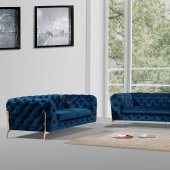 Chester Sofa in Blue Fabric by Beverly Hills w/Options
