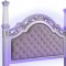 Valentina Bedroom Set 5Pc in Silver w/LED Lights