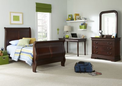 Carriage Court Youth Bedroom 4Pc Set 709-YBR Mahogany by Liberty