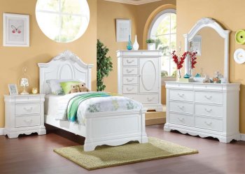 30235 Estrella Kids Bedroom in White by Acme w/Options [AMKB-30235 Estrella]