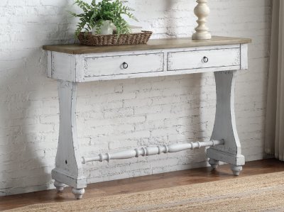 Carminda Console Table AC00281 in Antique White by Acme