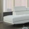 Connor Sectional Sofa 52645 in Cream PU by Acme