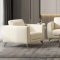 Malaga Sofa 55007 in Cream Leather by MI Piace