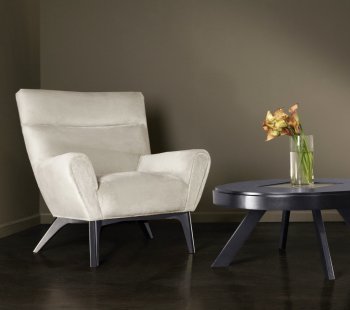 Sahara Cream Plush Chenille Fabric Laguna Modern Club Chair [ARCC-1018-Laguna-Sahara]