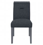 Monaco Dining Chairs Set of 4 in Dark Gray Velvet by Global
