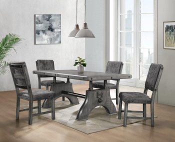 D855DT Dining Table in Grey Driftwood by Global w/Options [GFDS-D855DT-GR Grey]